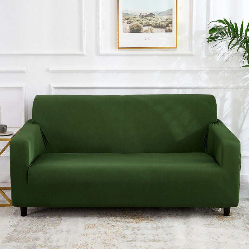 Stretch Sofa Covers Thick Knit VIVETTE Single 90 140cm-Army Green