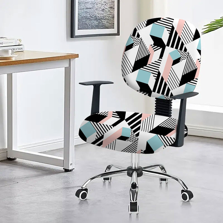 Task Chair Cover Non-Slip Polyester CAMILLE Geometry-45x 45cm