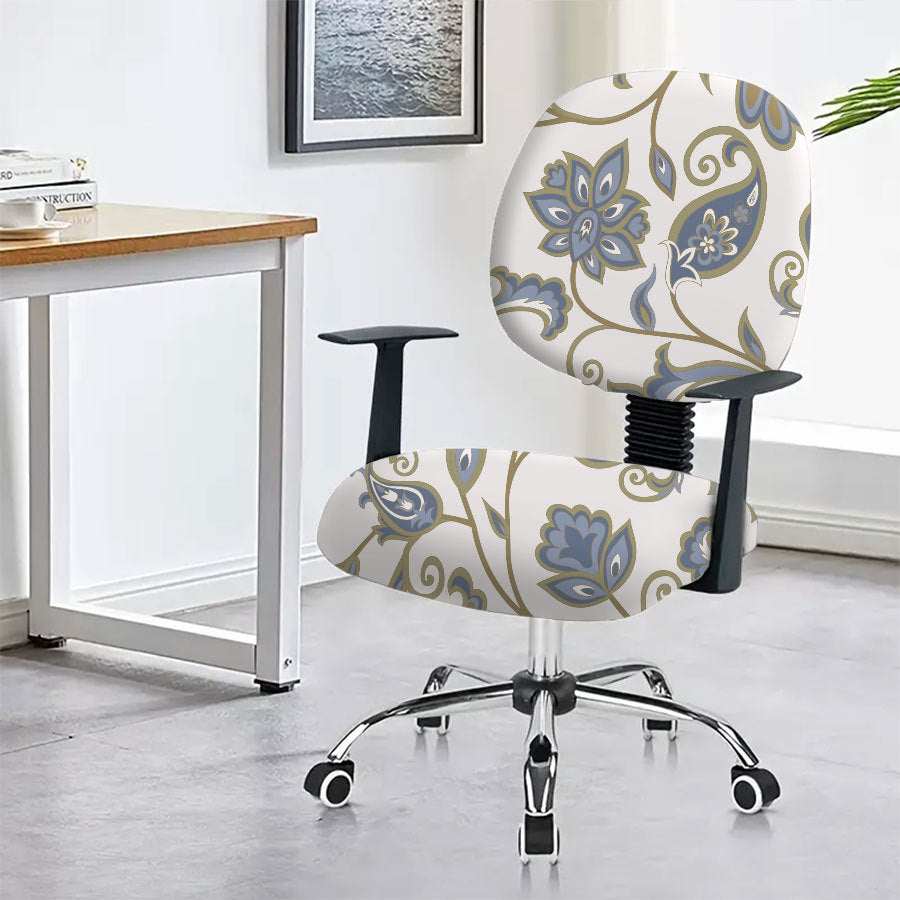 Task Chair Cover Non-Slip Polyester CAMILLE Love Sky-45x 45cm