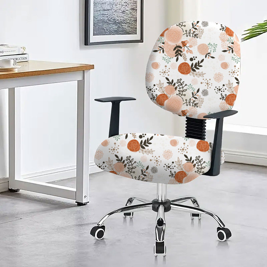 Task Chair Cover Non-Slip Polyester CAMILLE Slightly Blooming-45x 45cm