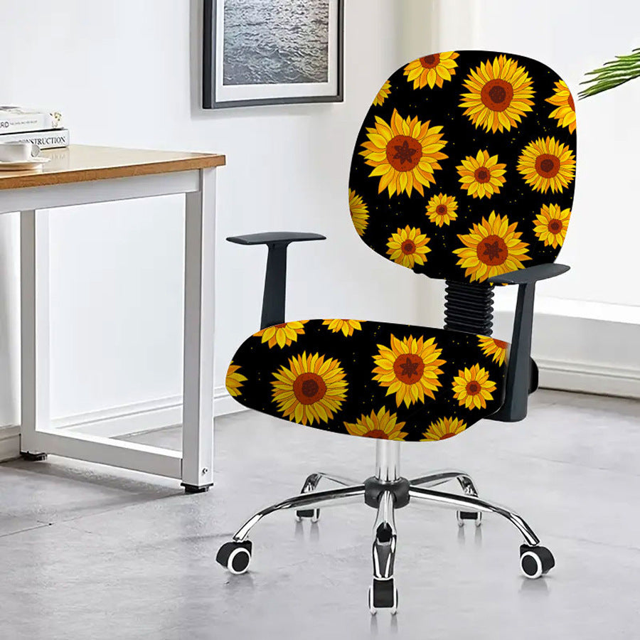 Task Chair Cover Non-Slip Polyester CAMILLE Sun-45x 45cm