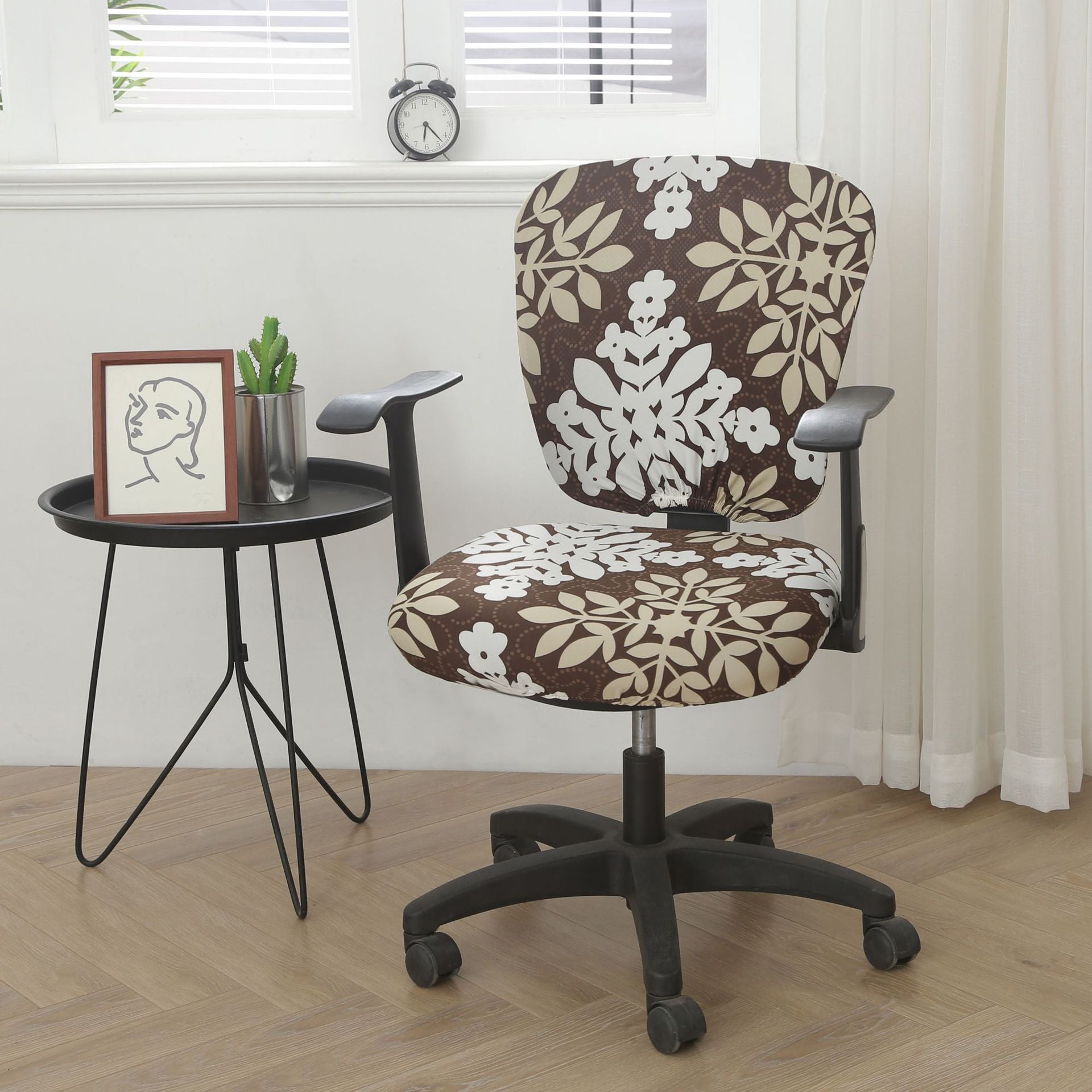 Task Chair Cover Stretch MilkSilk CELINE Autumn Fall-Split Universal