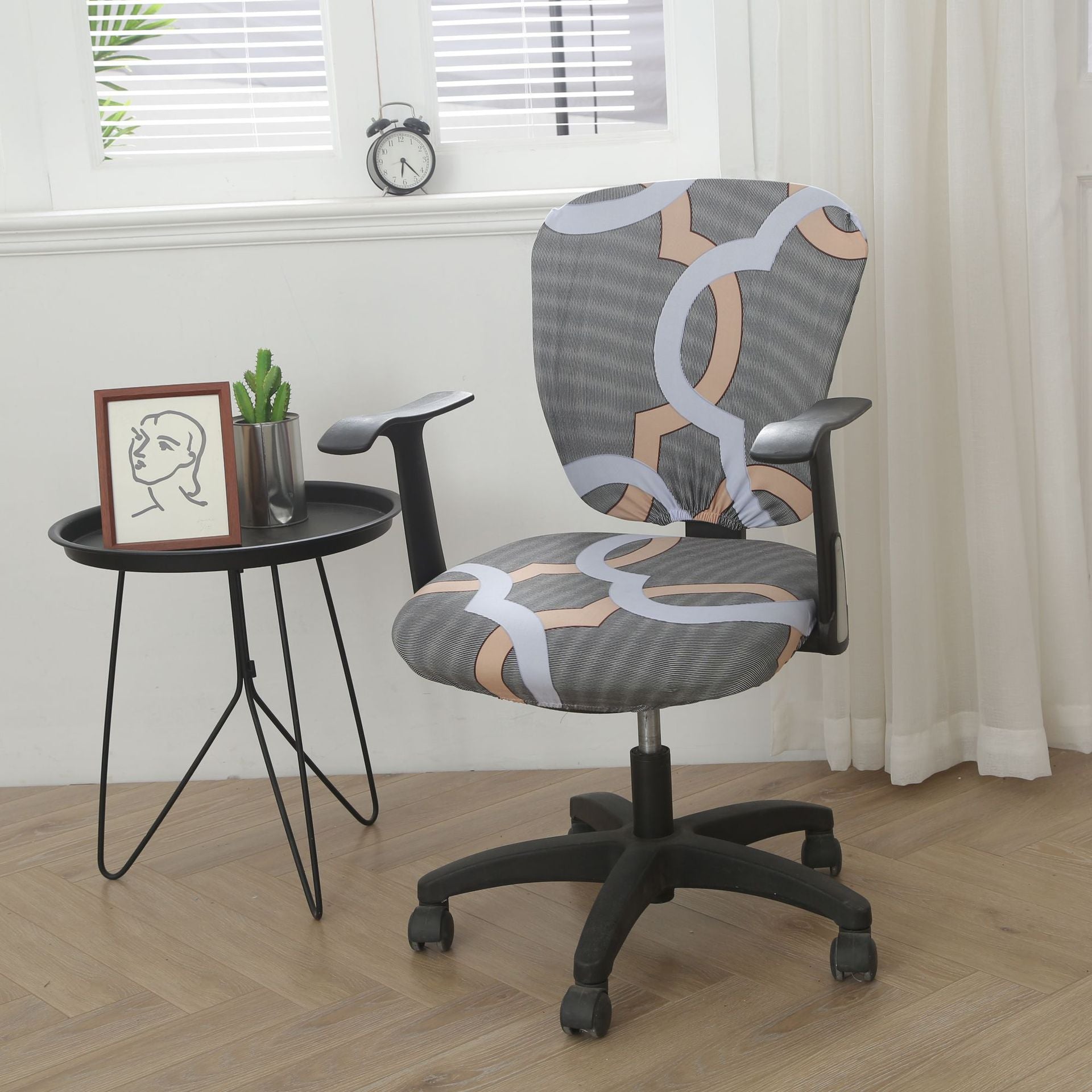 Task Chair Cover Stretch MilkSilk CELINE Extra Life-Split Universal