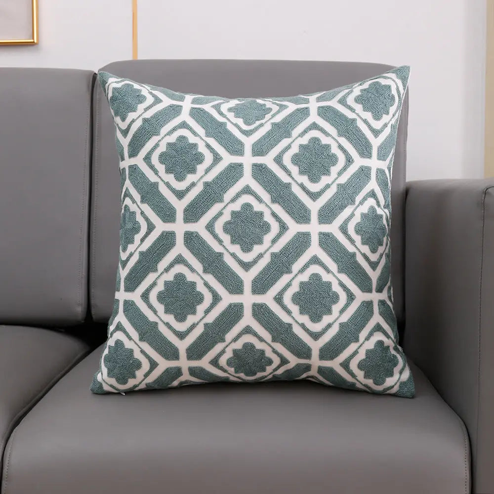 Throw Pillowcase Embroidered Modern LUMIÈRE 30x50cm Pillow Core-3