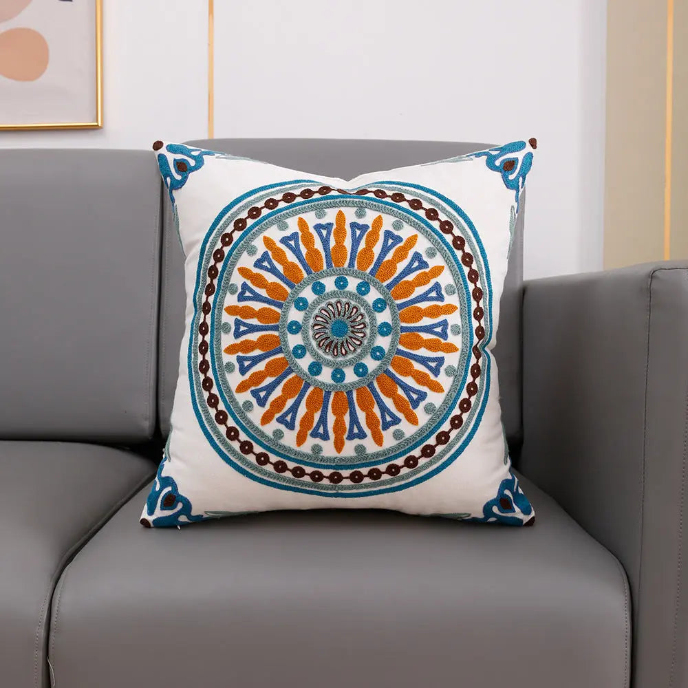Throw Pillowcase Embroidered Modern LUMIÈRE 45x45cm Pillow Core-1