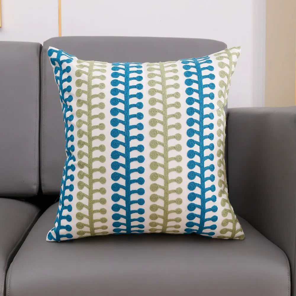 Throw Pillowcase Embroidered Modern LUMIÈRE 45x45cm Pillow Core-6