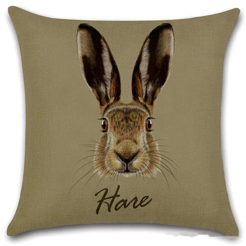 Throw Pillowcase Linen Nordic FAUNETTE Style3-45x45cm