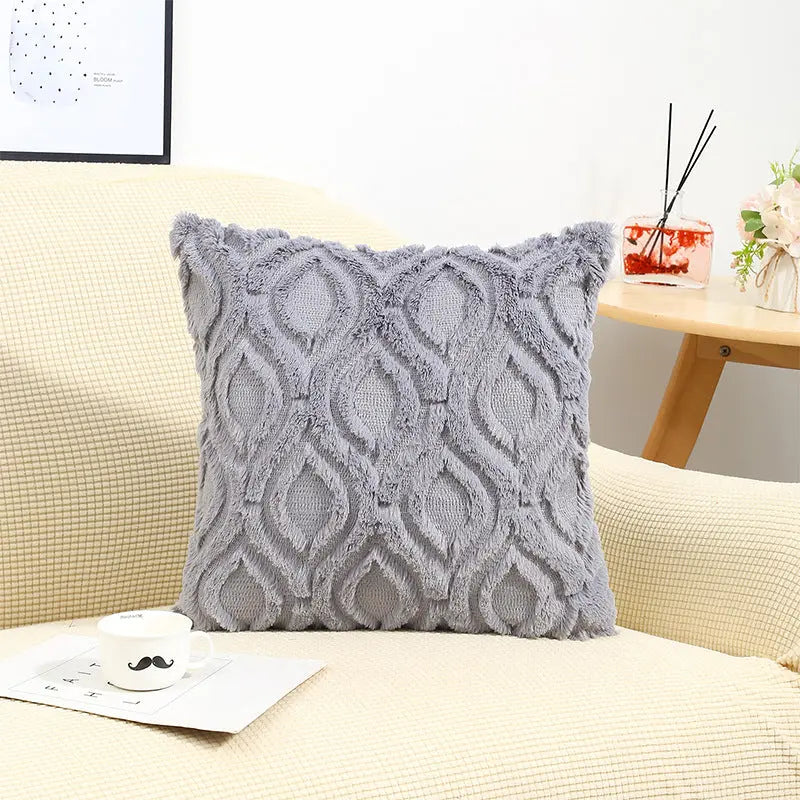 Throw Pillowcase Quilted Cozy LAPINETTE Light Grey-45*45cm