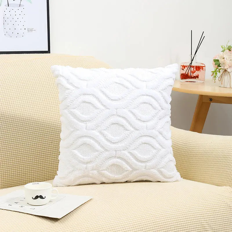 Throw Pillowcase Quilted Cozy LAPINETTE White-45*45cm