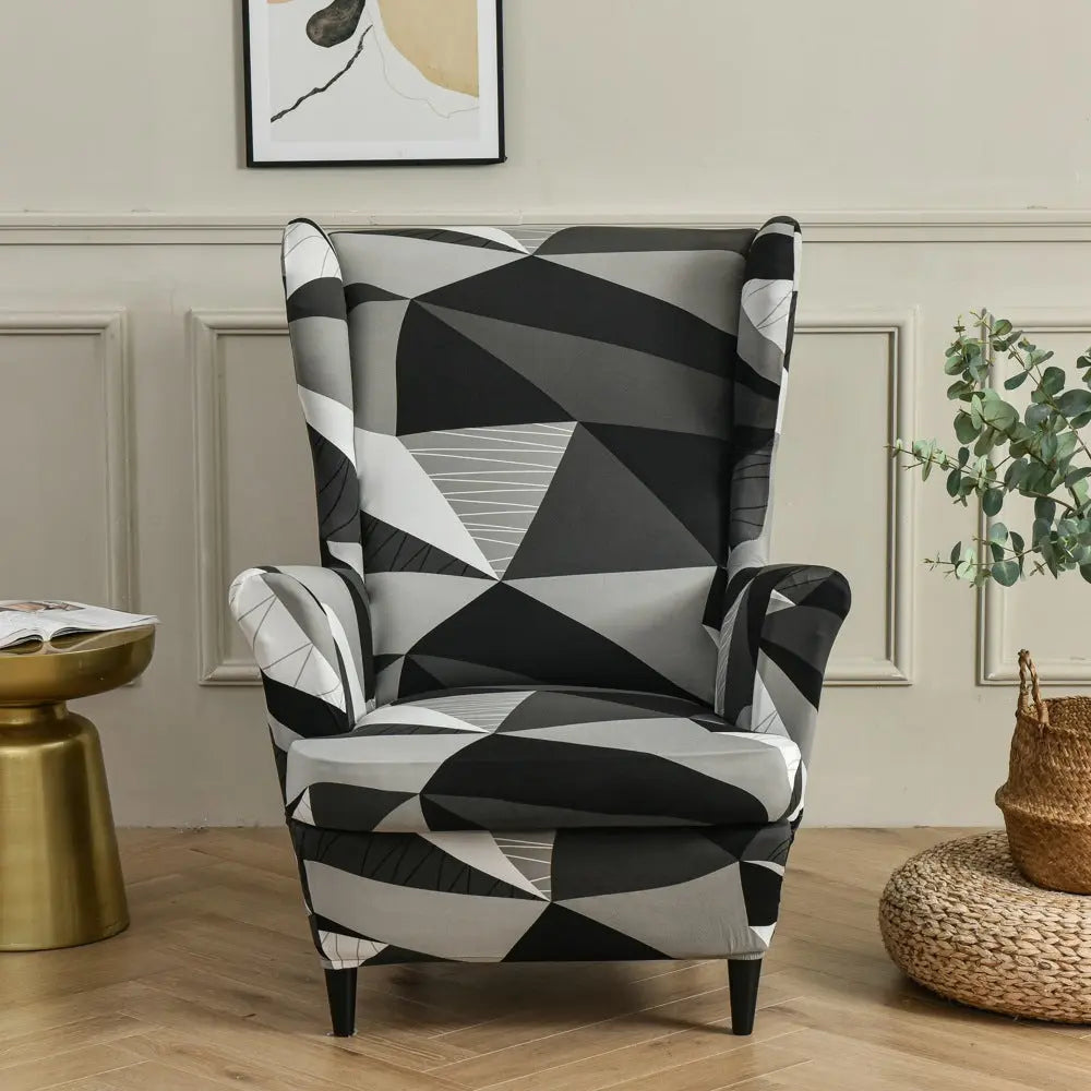 Wingback Slipcover Stretchable Pet-Friendly LUMIERA Creativity space