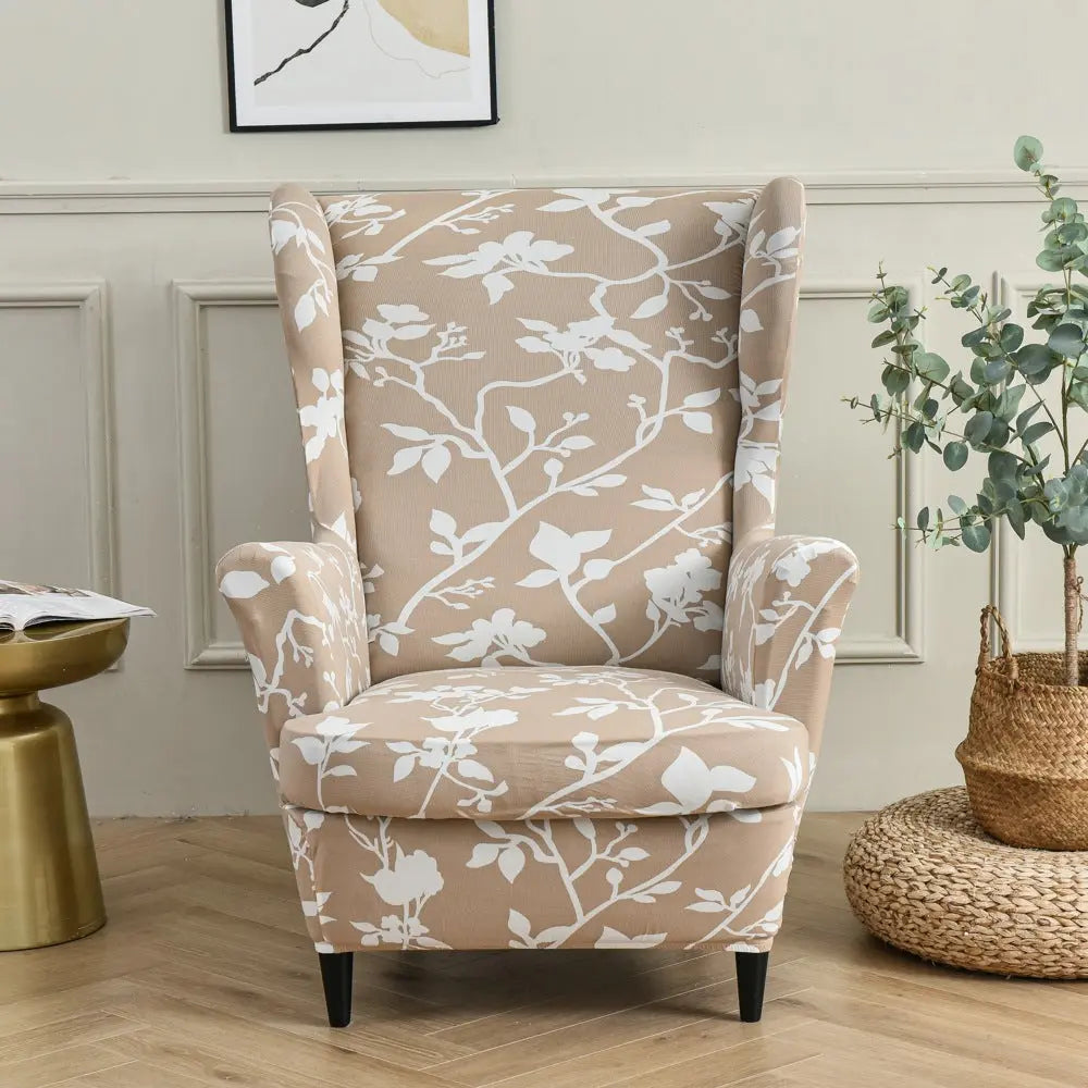 Wingback Slipcover Stretchable Pet-Friendly LUMIERA Missha
